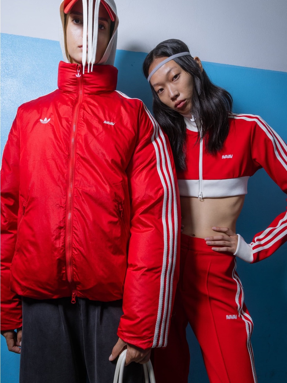 NWT adidas Originals Avavav Red Cropped Track jacket pants coord set RARE - Picture 9 of 16